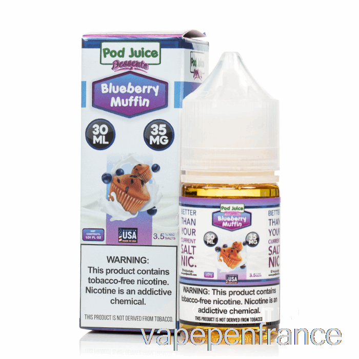 Muffin Aux Myrtilles - Jus De Dosette - Stylo Vape 30ml 55mg